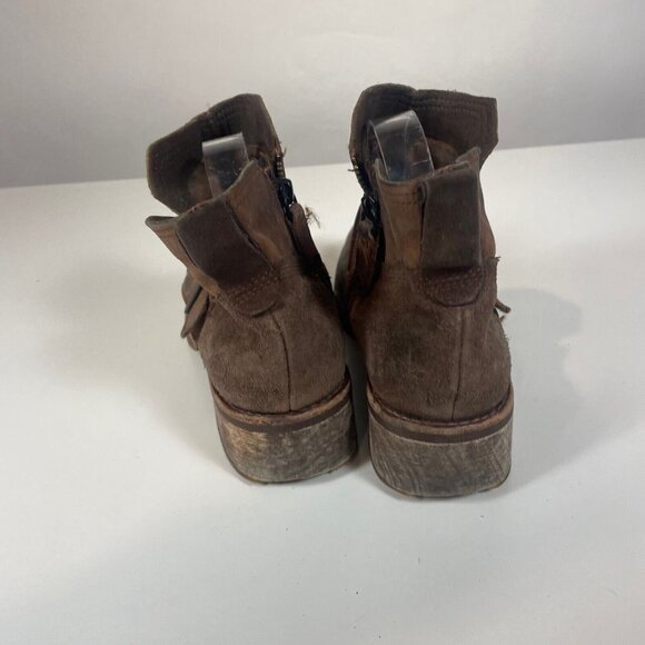 Timberland Womens Whittemore Chelsea Ankle Leather Boots 8.5 Brown Buckle A12JL - Picture 5 of 10